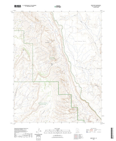 United States Geological Survey Deer Point, UT (2023, 24000-Scale) digital map