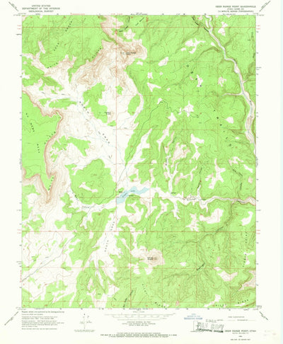 United States Geological Survey Deer Range Point, UT (1966, 24000-Scale) digital map