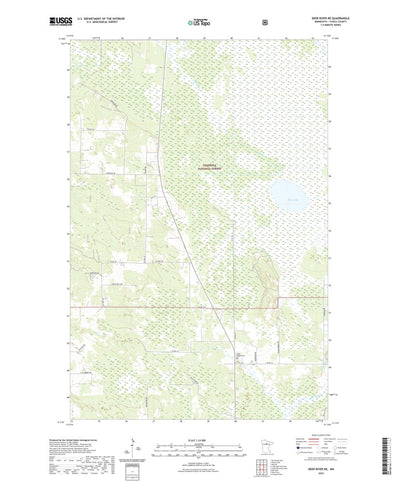 United States Geological Survey Deer River NE, MN (2022, 24000-Scale) digital map