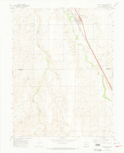 United States Geological Survey Deer Trail, CO (1968, 24000-Scale) digital map