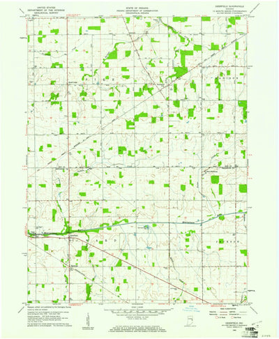United States Geological Survey Deerfield, IN (1960, 24000-Scale) digital map