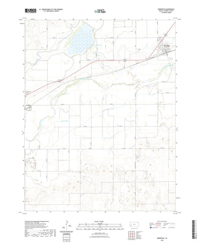 United States Geological Survey Deerfield, KS (2022, 24000-Scale) digital map