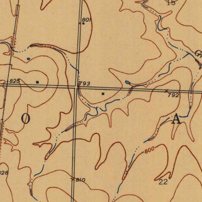 United States Geological Survey Deerfield, MO-KS (1942, 24000-Scale) digital map