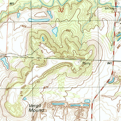 United States Geological Survey Deerfield, MO-KS (1991, 24000-Scale) digital map