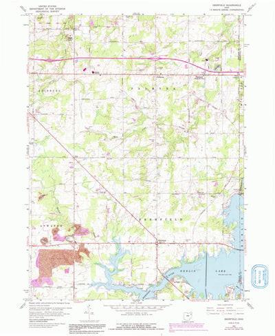 United States Geological Survey Deerfield, OH (1960, 24000-Scale) digital map