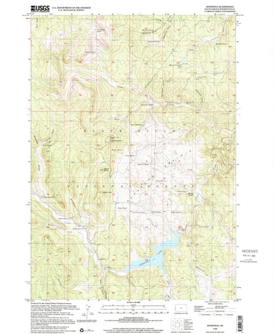 United States Geological Survey Deerfield, SD (1998, 24000-Scale) digital map