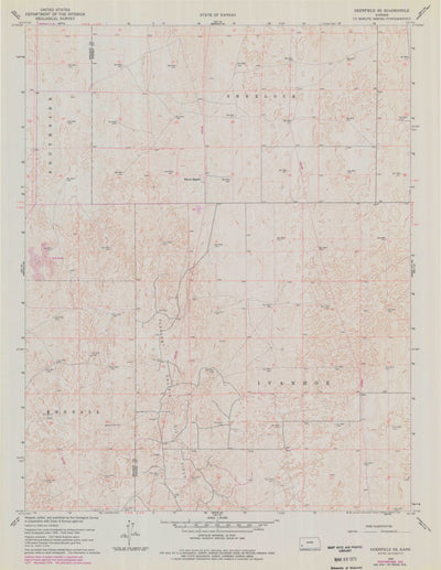 United States Geological Survey Deerfield SE, KS (1960, 24000-Scale) digital map