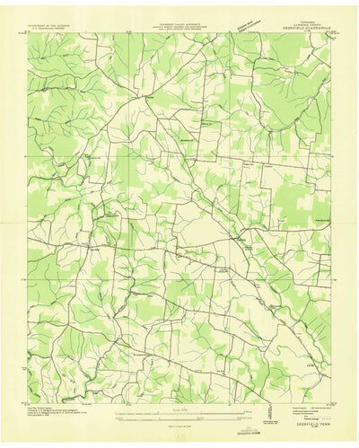 United States Geological Survey Deerfield, TN (1936, 24000-Scale) digital map