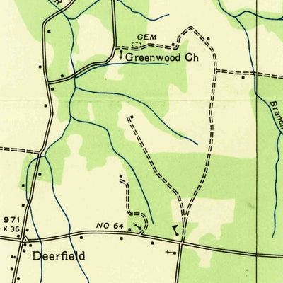 United States Geological Survey Deerfield, TN (1936, 24000-Scale) digital map