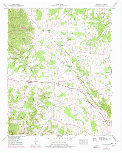 United States Geological Survey Deerfield, TN (1950, 24000-Scale) digital map