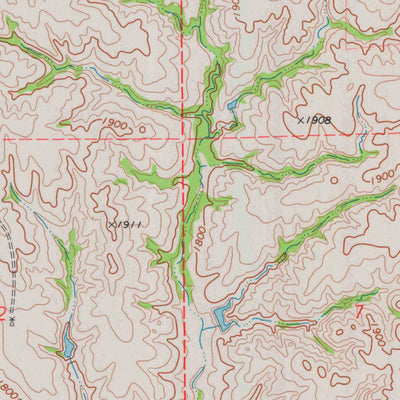 United States Geological Survey Deerhead, KS (1973, 24000-Scale) digital map