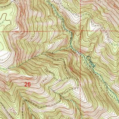 United States Geological Survey Deerhorn Creek, OR (1995, 24000-Scale) digital map
