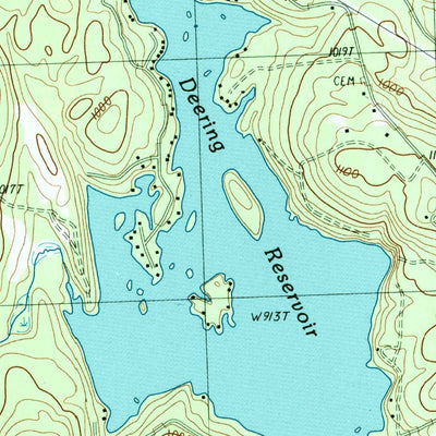 United States Geological Survey Deering, NH (1998, 24000-Scale) digital map