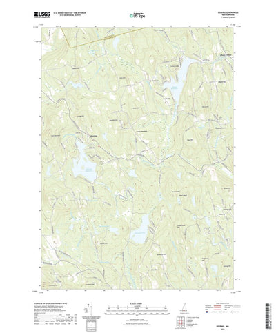 United States Geological Survey Deering, NH (2021, 24000-Scale) digital map