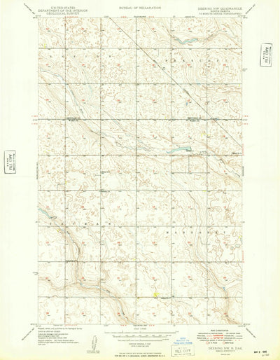 United States Geological Survey Deering NW, ND (1949, 24000-Scale) digital map