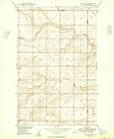 United States Geological Survey Deering SE, ND (1949, 24000-Scale) digital map