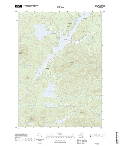 United States Geological Survey Deerland, NY (2023, 24000-Scale) digital map