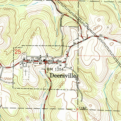 United States Geological Survey Deersville, OH (1961, 24000-Scale) digital map