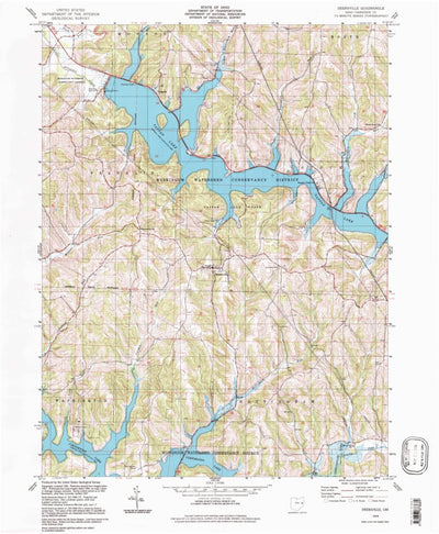 United States Geological Survey Deersville, OH (1994, 24000-Scale) digital map