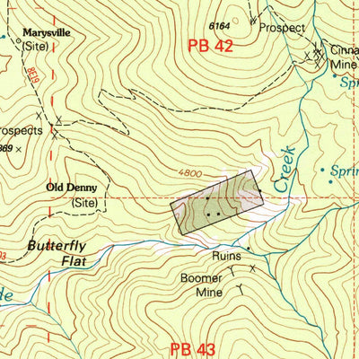 United States Geological Survey Dees Peak, CA (1998, 24000-Scale) digital map