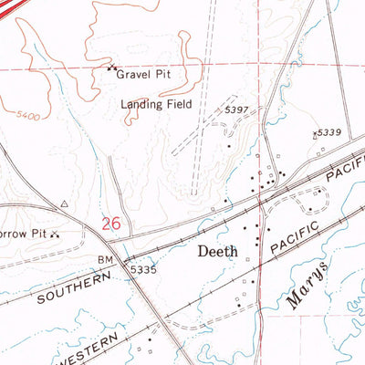 United States Geological Survey Deeth, NV (1967, 24000-Scale) digital map