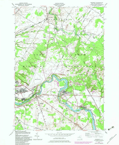 United States Geological Survey Deferiet, NY (1949, 24000-Scale) digital map