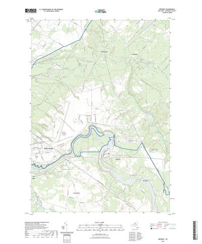 United States Geological Survey Deferiet, NY (2023, 24000-Scale) digital map