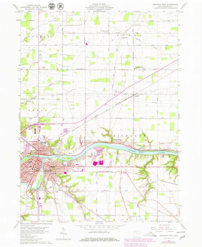 United States Geological Survey Defiance East, OH (1959, 24000-Scale) digital map