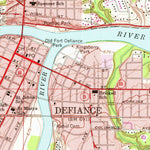 United States Geological Survey Defiance East, OH (1959, 24000-Scale) digital map
