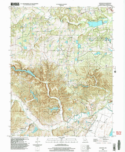 United States Geological Survey Defiance, MO (2000, 24000-Scale) digital map