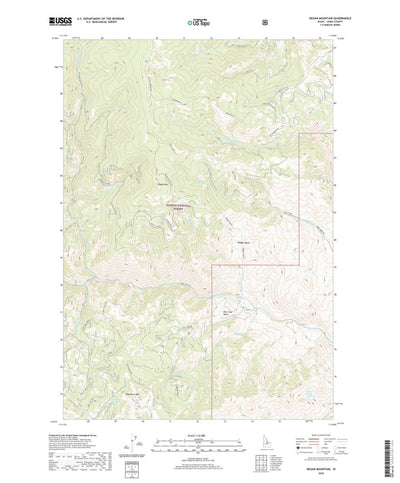 United States Geological Survey Degan Mountain, ID (2020, 24000-Scale) digital map