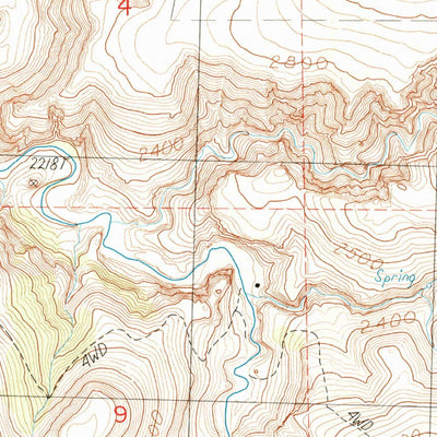 United States Geological Survey Degner Canyon, OR (1987, 24000-Scale) digital map