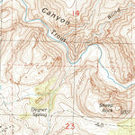 United States Geological Survey Degner Canyon, OR (1987, 24000-Scale) digital map
