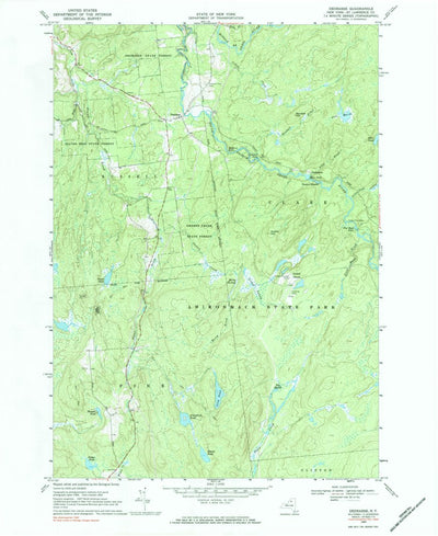 United States Geological Survey Degrasse, NY (1969, 24000-Scale) digital map