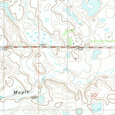 United States Geological Survey Deisem, ND (1982, 24000-Scale) digital map