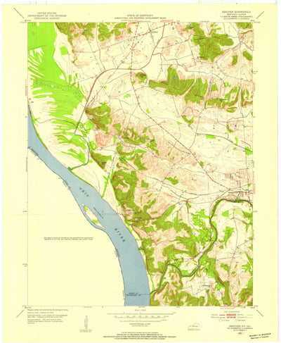 United States Geological Survey Dekoven, KY-IL (1953, 24000-Scale) digital map