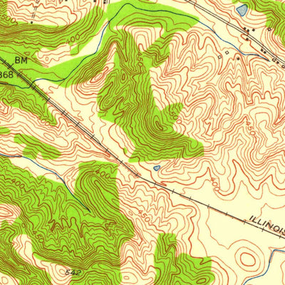 United States Geological Survey Dekoven, KY-IL (1953, 24000-Scale) digital map