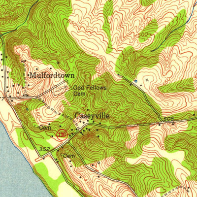 United States Geological Survey Dekoven, KY-IL (1953, 24000-Scale) digital map