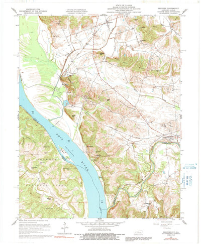United States Geological Survey Dekoven, KY-IL (1959, 24000-Scale) digital map