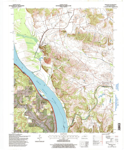United States Geological Survey Dekoven, KY-IL (1996, 24000-Scale) digital map
