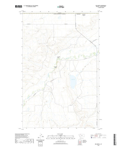 United States Geological Survey Del Bonita, MT (2020, 24000-Scale) digital map