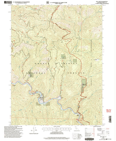 United States Geological Survey Del Loma, CA (1998, 24000-Scale) digital map