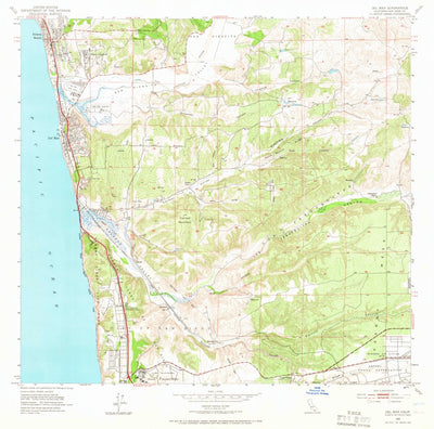 United States Geological Survey Del Mar, CA (1953, 24000-Scale) digital map