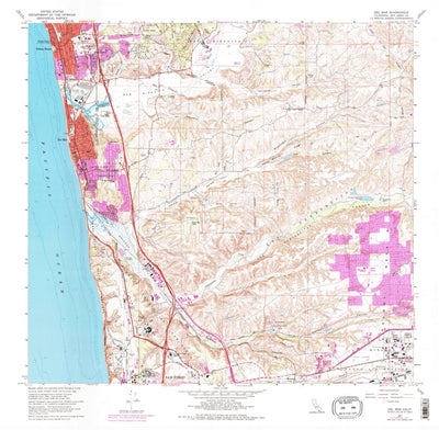United States Geological Survey Del Mar, CA (1967, 24000-Scale) digital map