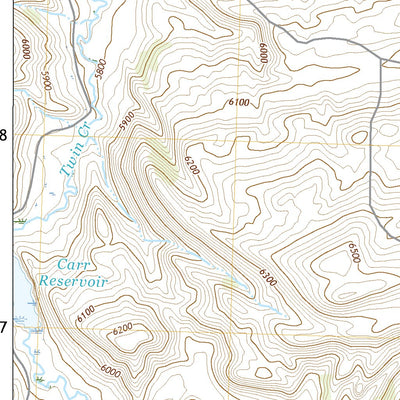 United States Geological Survey Del Monte Ridge, WY (2021, 24000-Scale) digital map