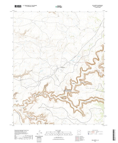 United States Geological Survey Del Muerto, AZ (2021, 24000-Scale) digital map