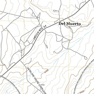 United States Geological Survey Del Muerto, AZ (2021, 24000-Scale) digital map