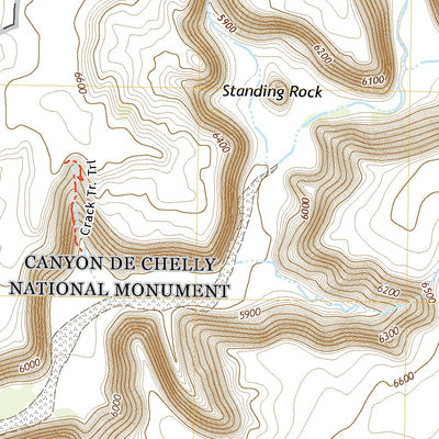 United States Geological Survey Del Muerto, AZ (2021, 24000-Scale) digital map