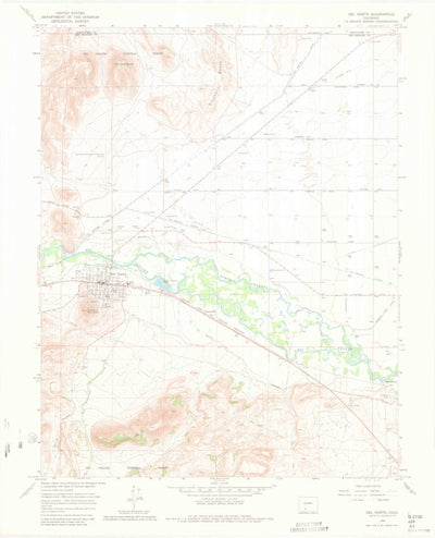 United States Geological Survey Del Norte, CO (1966, 24000-Scale) digital map