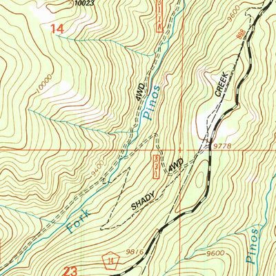 United States Geological Survey Del Norte Peak, CO (2001, 24000-Scale) digital map